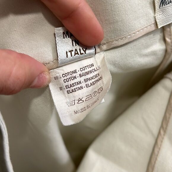 Brunello Cucinelli Cream Ankle Pants - Picture 10 of 12